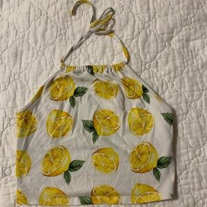 Lemon halter top